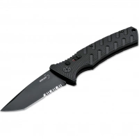 Автоматический складной нож Boker Strike Tanto All Black, сталь AUS-8, рукоять алюминий купить в Липецке