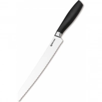 Кухонный хлебный нож Bker Core Professional Bread Knife, 220 мм, сталь X50CrMoV15, рукоять пластик купить в Липецке