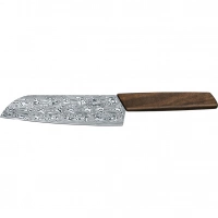 Кухонный нож Victorinox SANTOKU Limited, сталь дамаск, 17 см, рукоять орех, подарочная упаковка купить в Липецке