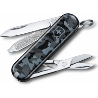 Нож перочинный Victorinox  Classic, сталь X55CrMo14, рукоять Cellidor®, синий камуфляж купить в Липецке