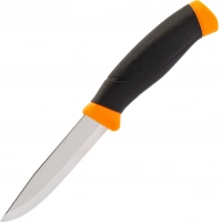 Нож с фиксированным лезвием Morakniv Companion Orange, сталь Sandvik 12C27, рукоять резина/пластик, оранжевый купить в Липецке