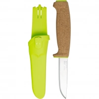 Нож с фиксированным лезвием Morakniv Floating Knife (S) Lime, сталь Sandvik 12C27, пробковая ручка купить в Липецке