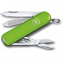 Нож Victorinox Classic SD Colors, Smashed Avocado (0.6223.43G) светло-зелёный, 7 функций 58мм купить в Липецке