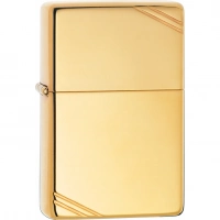 Зажигалка ZIPPO Vintage™ с покрытием High Polish Brass купить в Липецке